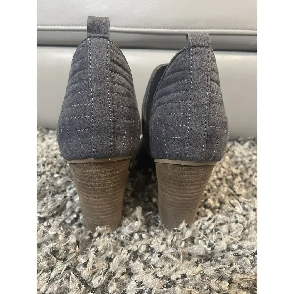 Carlos by Carlos Santana Womens Gray Rouen Bootie Boots Size 7